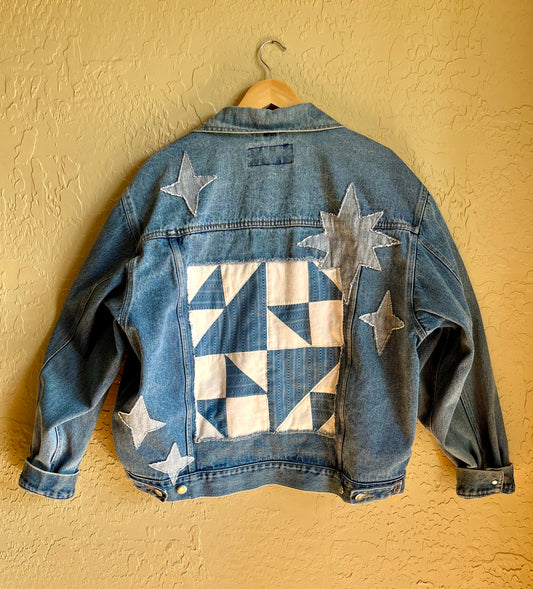Celestial Cowboy Denim Jacket - XXL
