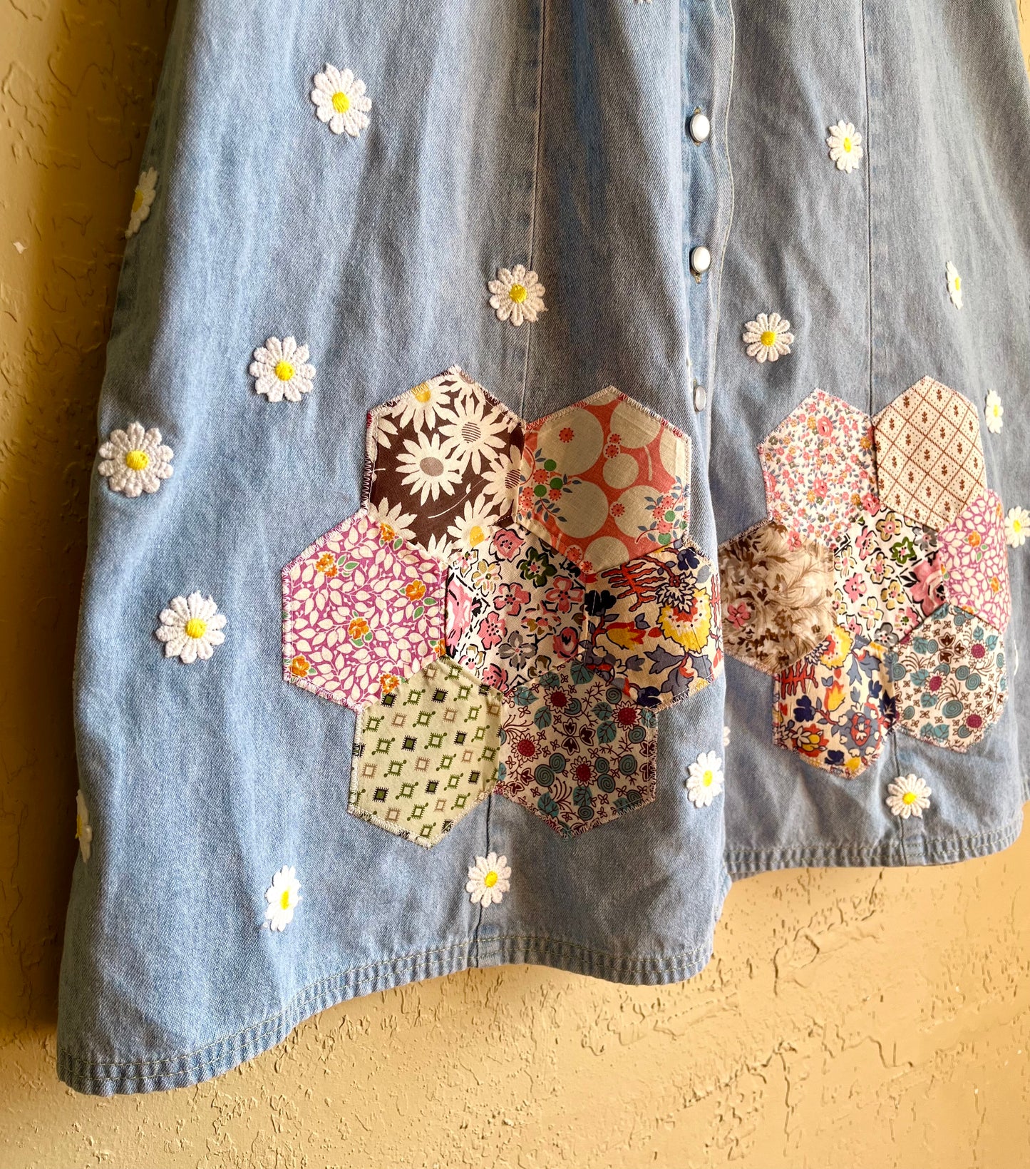 Daydream Daisy Denim Midi Dress - Small