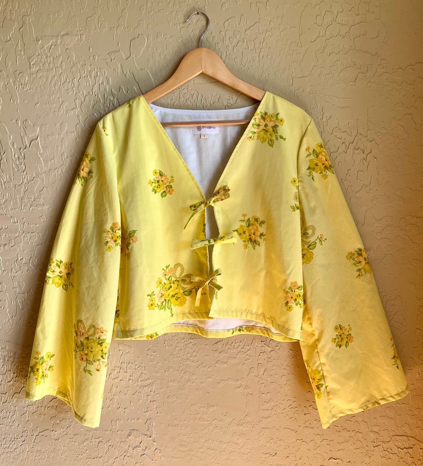Buttercup Tie Front Top - Large