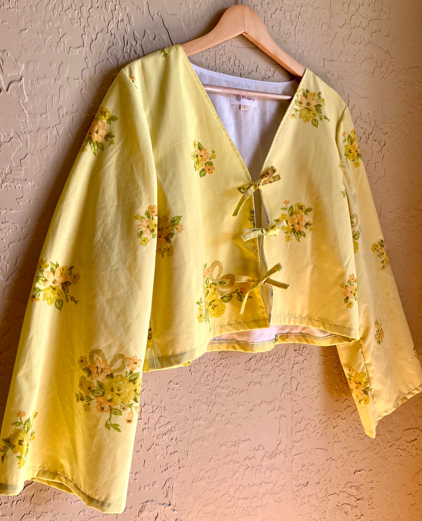 Buttercup Tie Front Top - Large