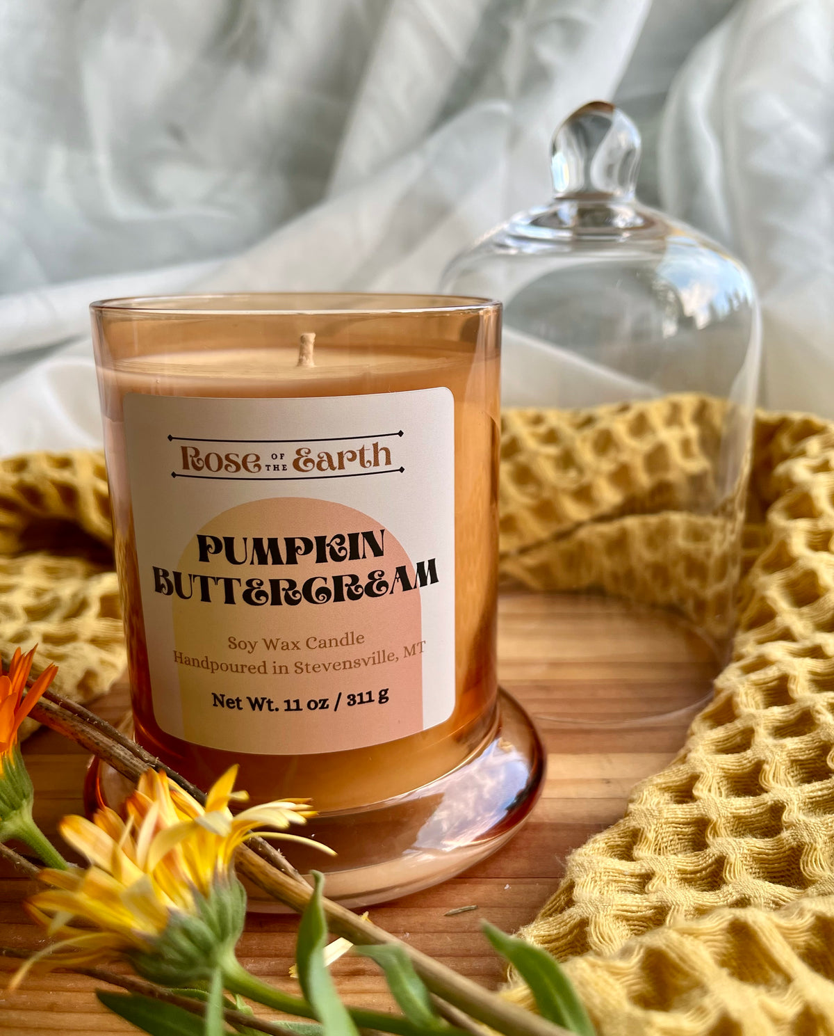 Pumpkin Buttercream 11oz Cloche Candle