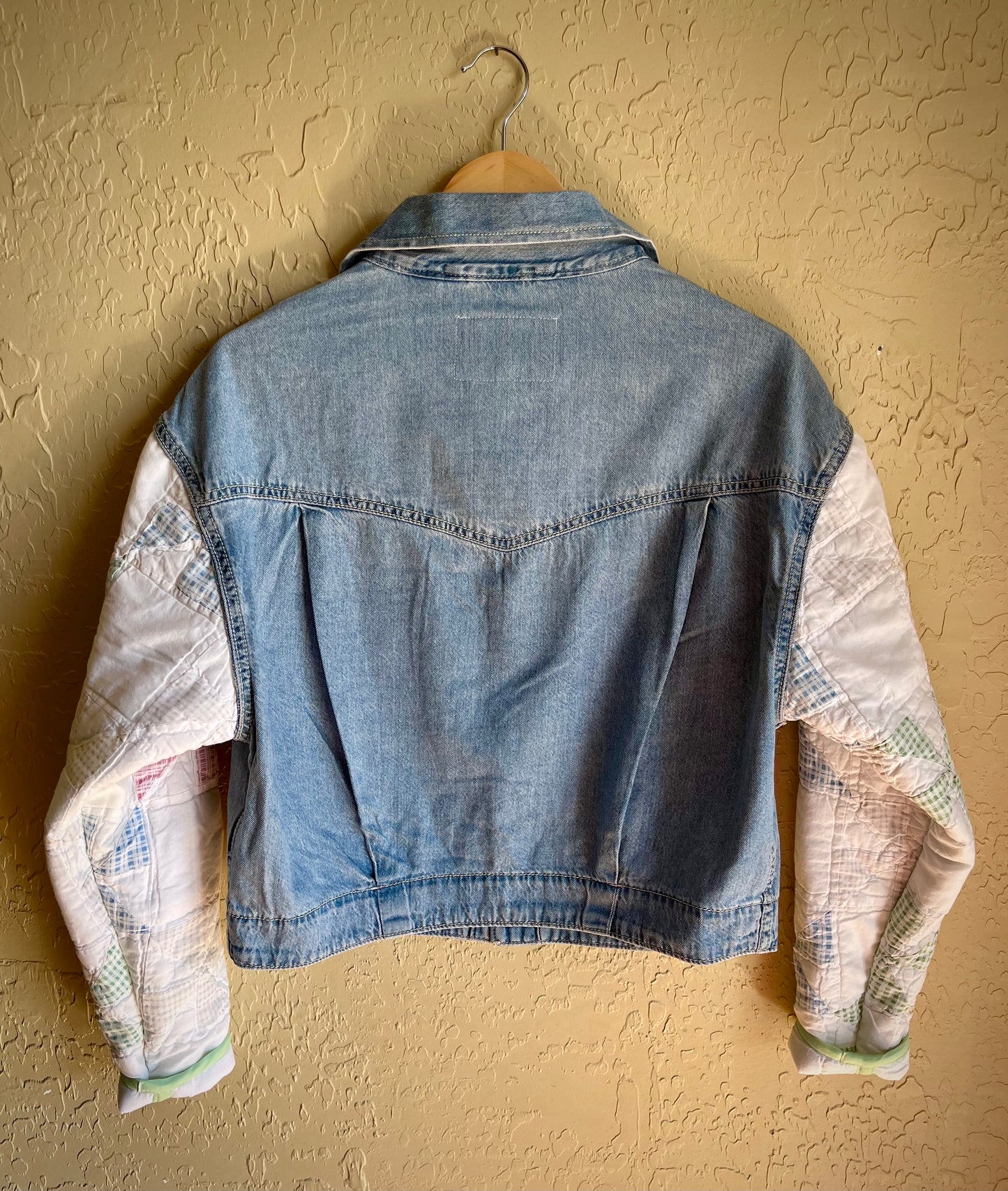 Patchwork Pinwheels Denim Jacket - Medium