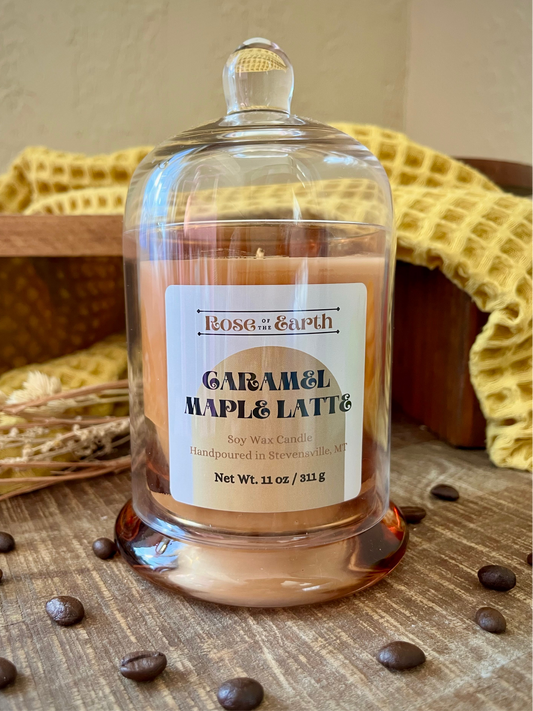 Caramel Maple Latte 11oz Cloche Candle
