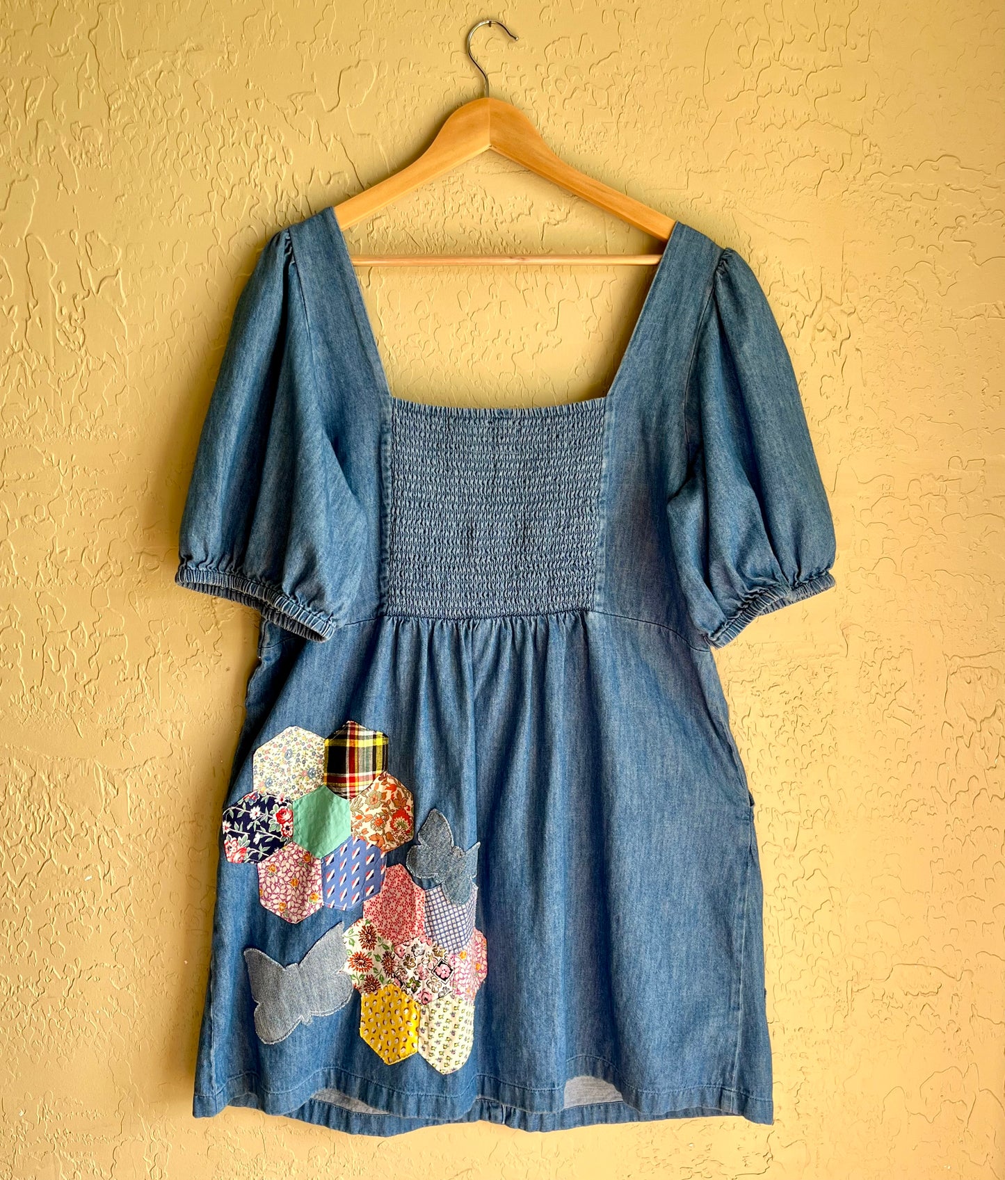 Patchwork Garden Button Front Dress - XXL