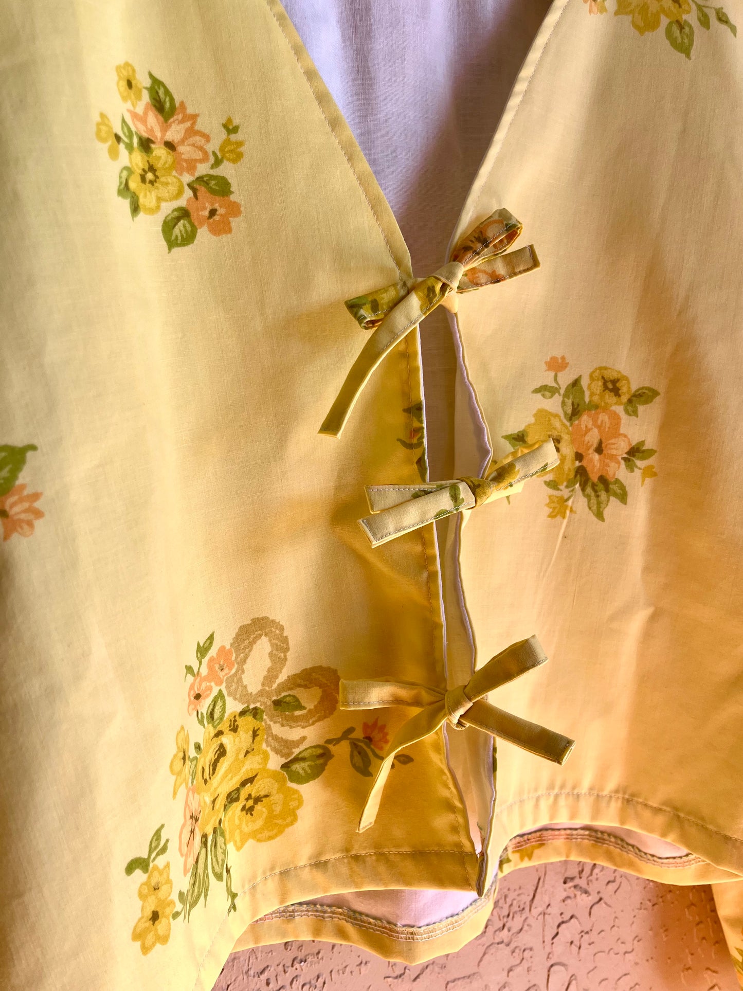 Buttercup Tie Front Top - Large