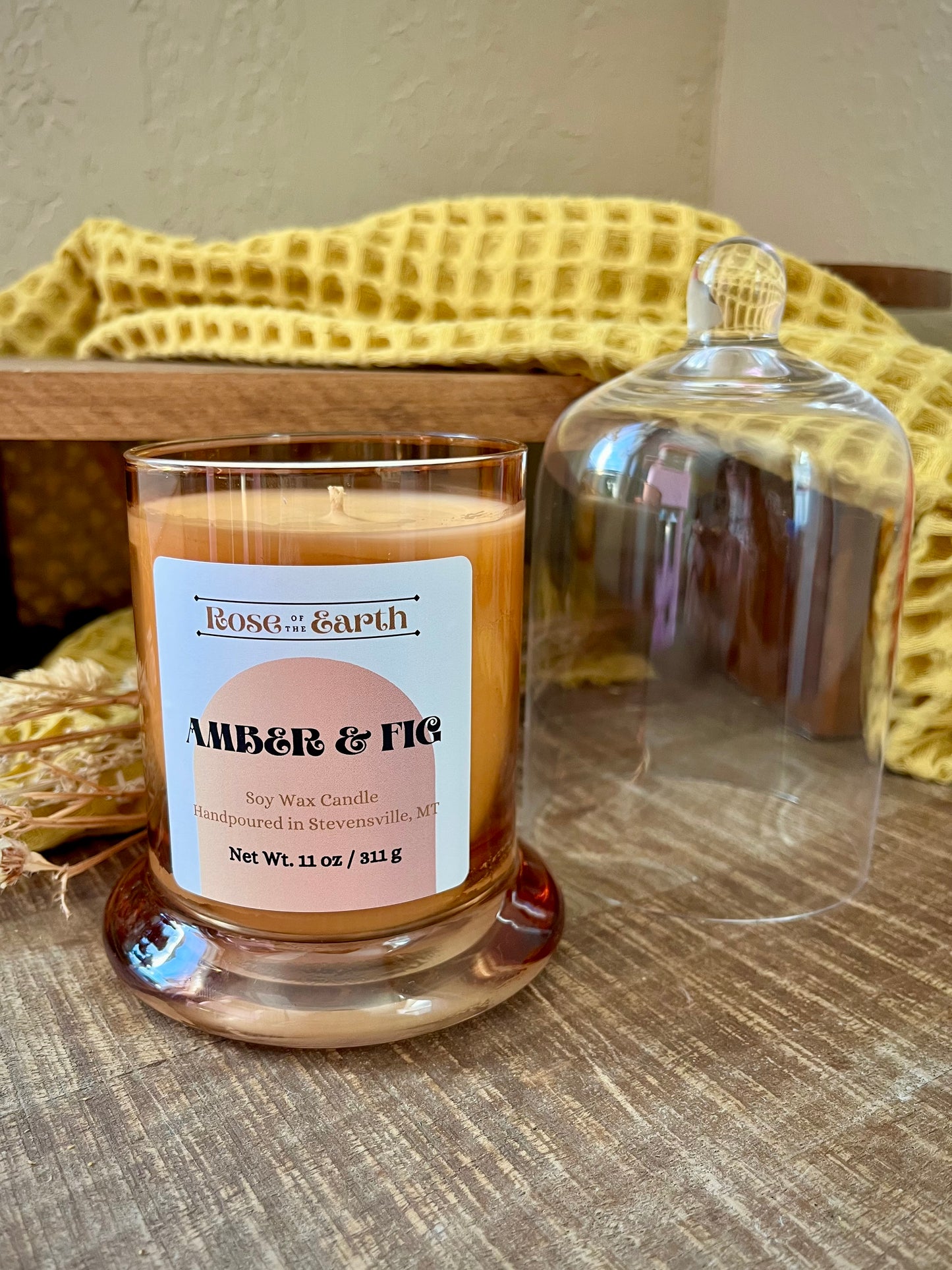Amber & Fig 11oz Cloche Candle