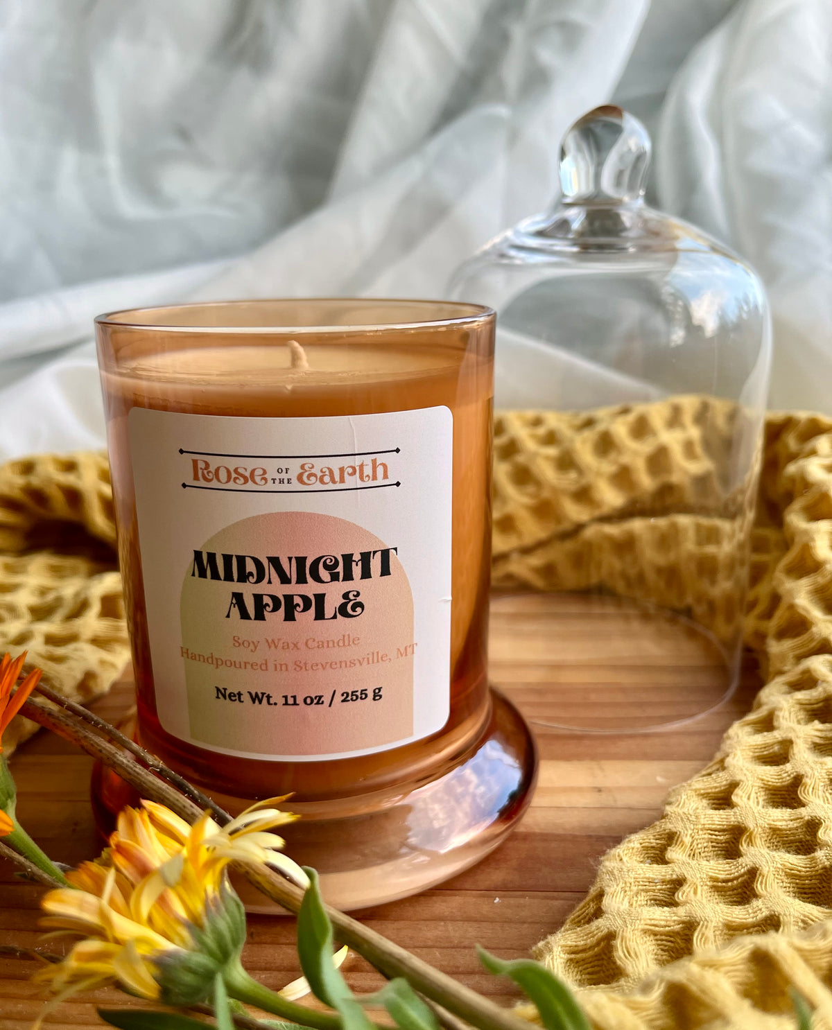 Midnight Apple 11oz Cloche Candle