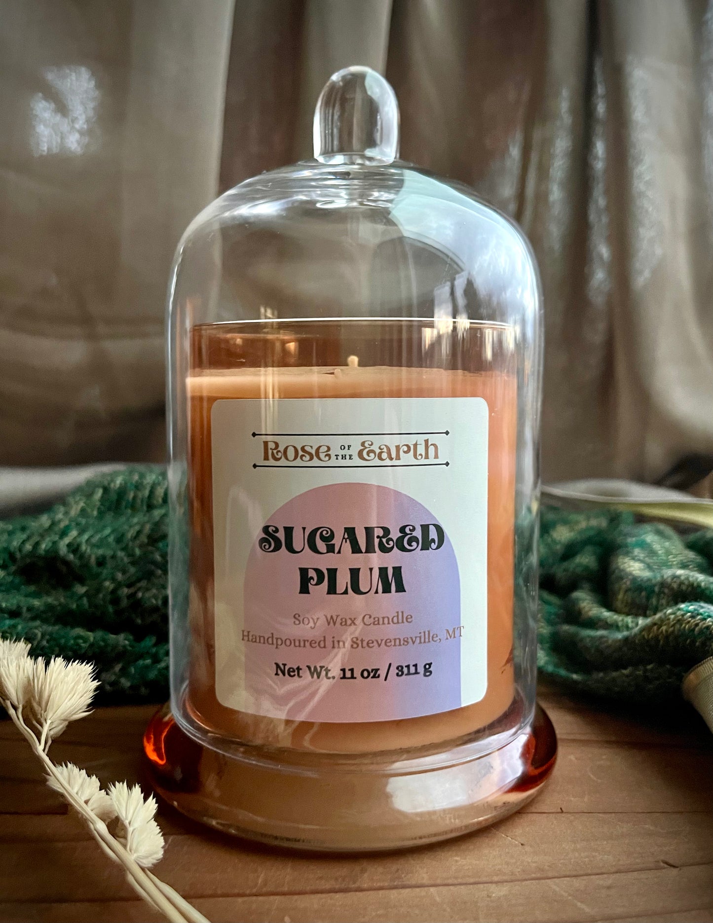 Sugared Plum 11oz Cloche Candle