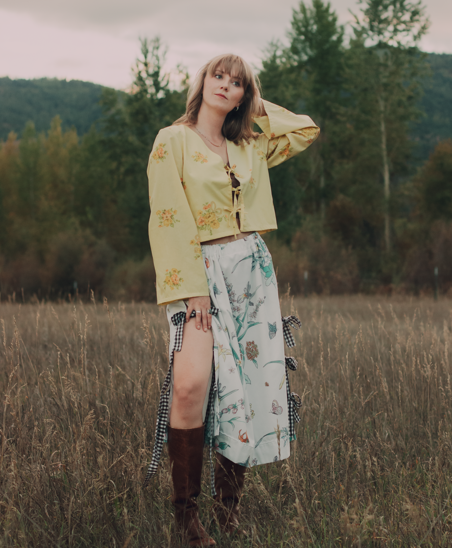 Buttercup Tie Front Top - Large