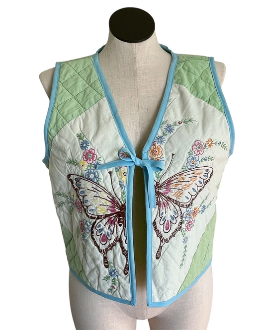 Butterfly Kisses Quilted Vest - XL