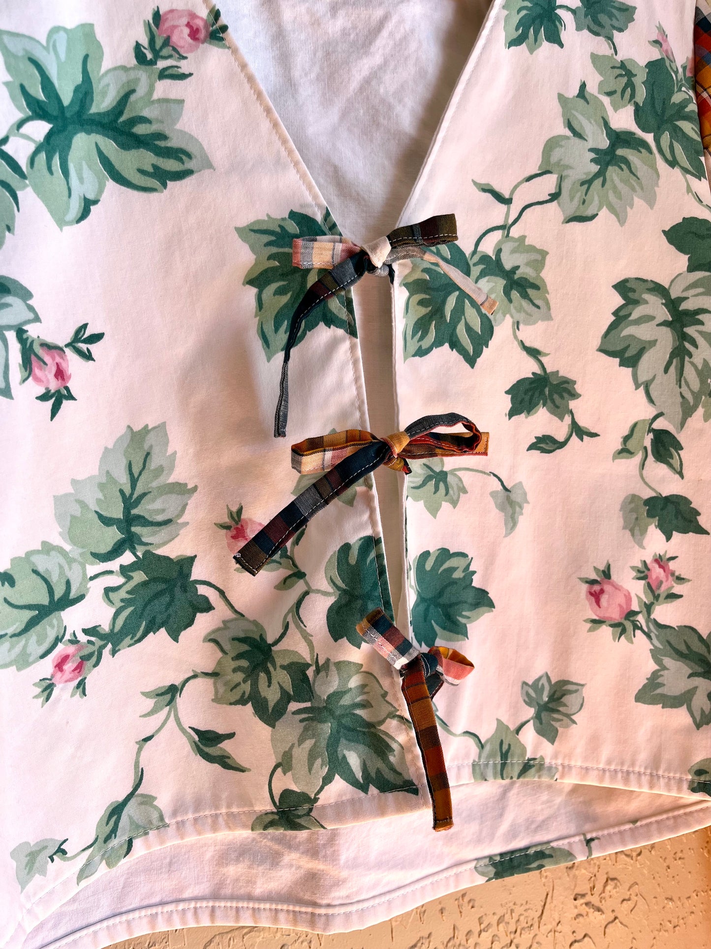 Ivy League Tie Front Top - Small