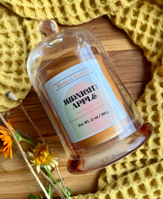 Midnight Apple 11oz Cloche Candle