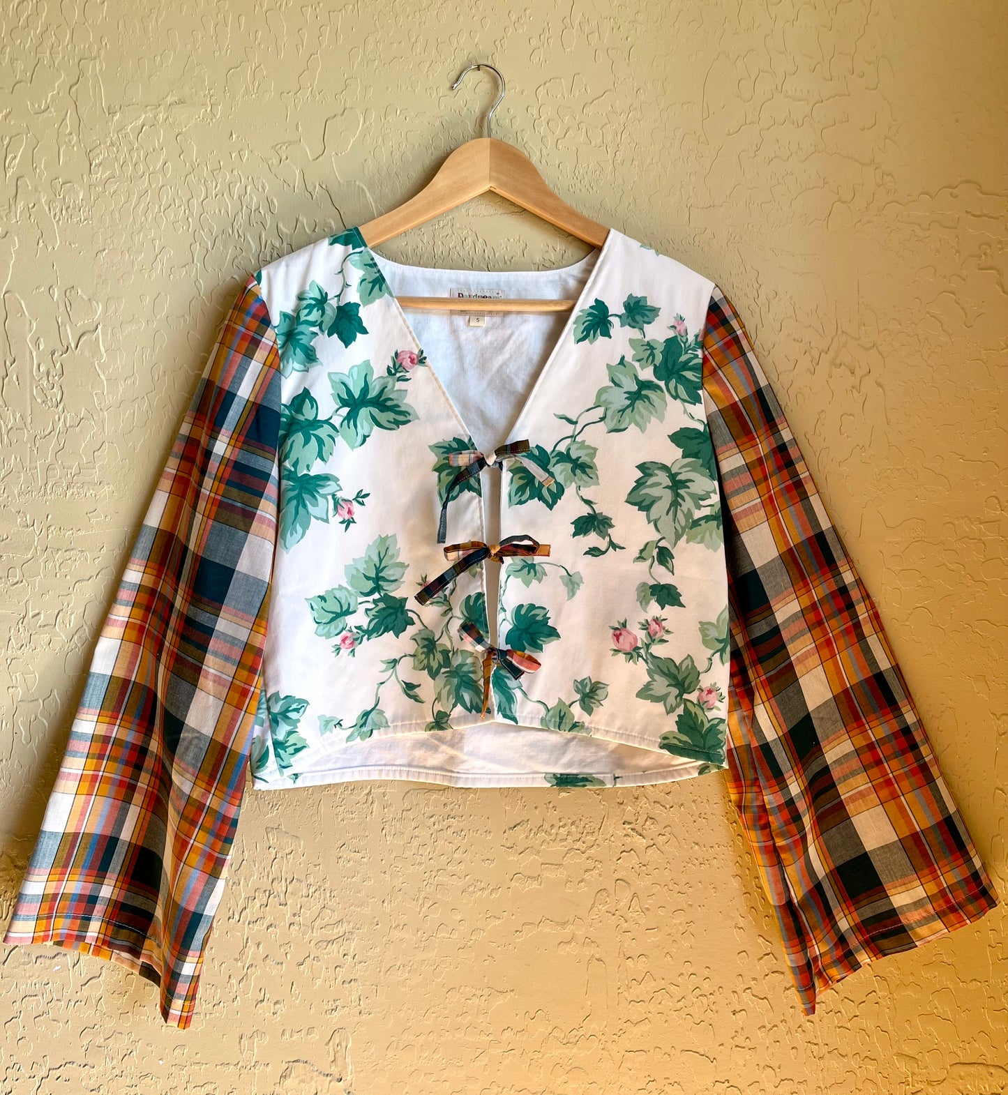 Ivy League Tie Front Top - Small