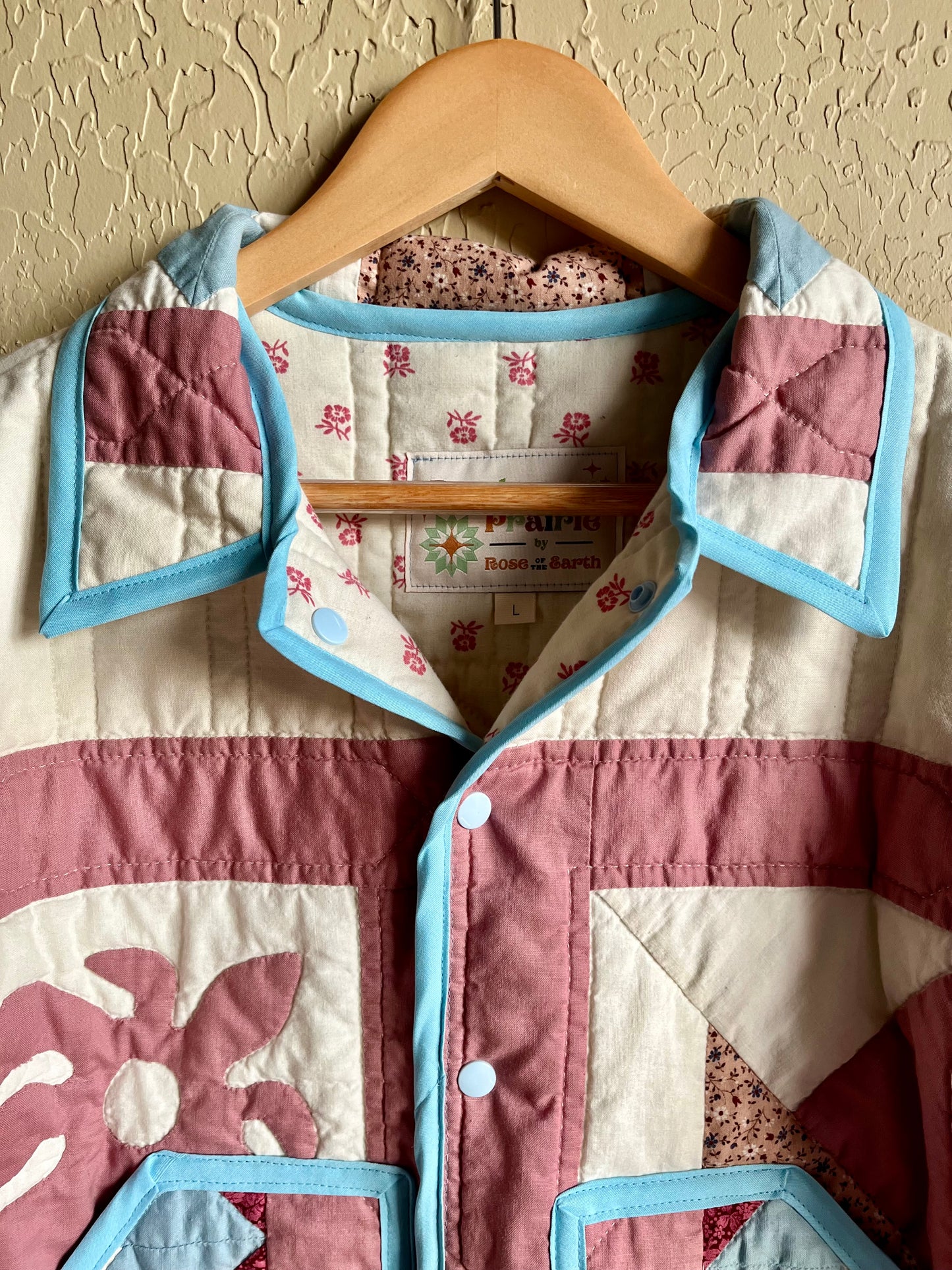 Rose Garden Quilted Coat - Large