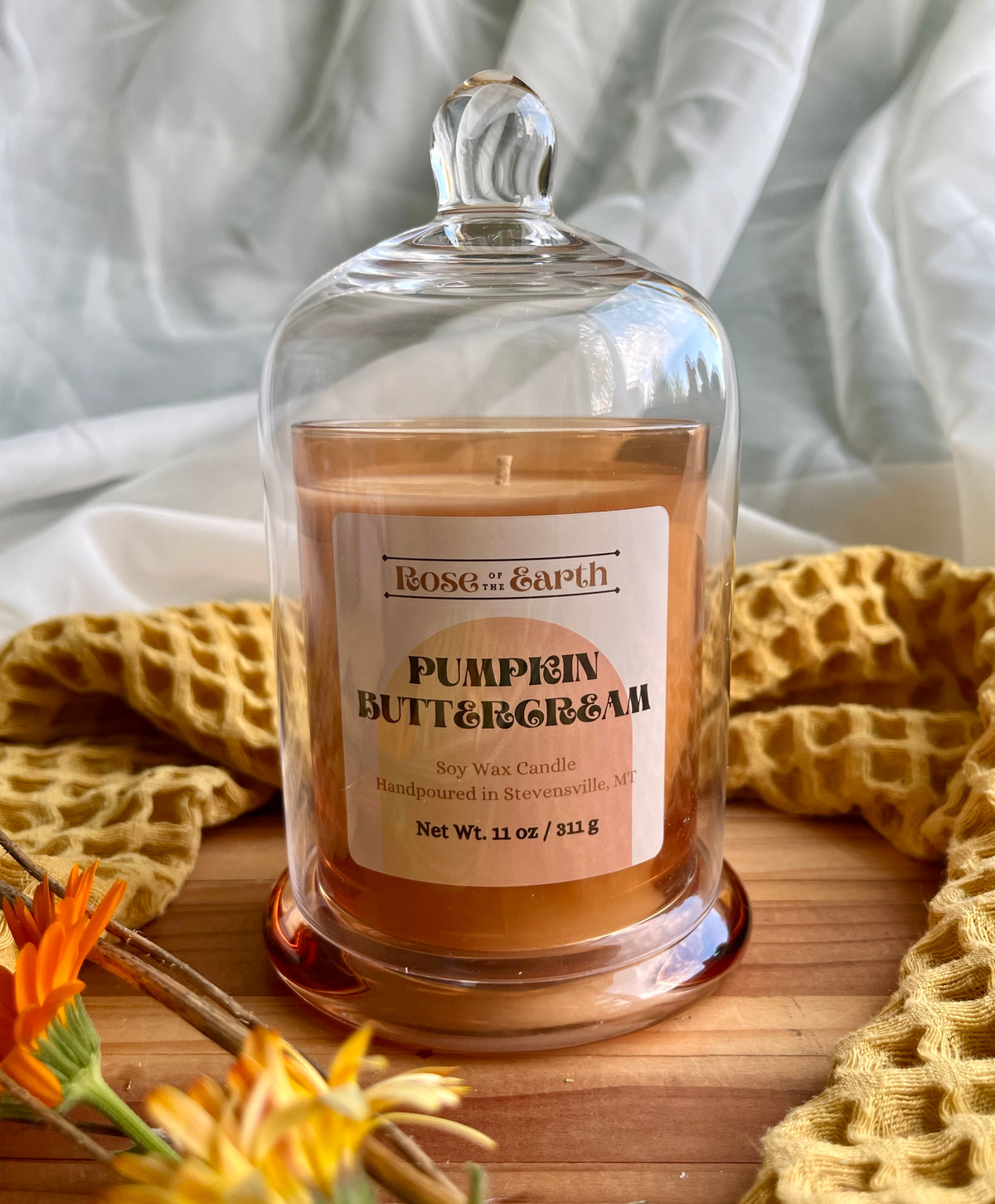Pumpkin Buttercream 11oz Cloche Candle