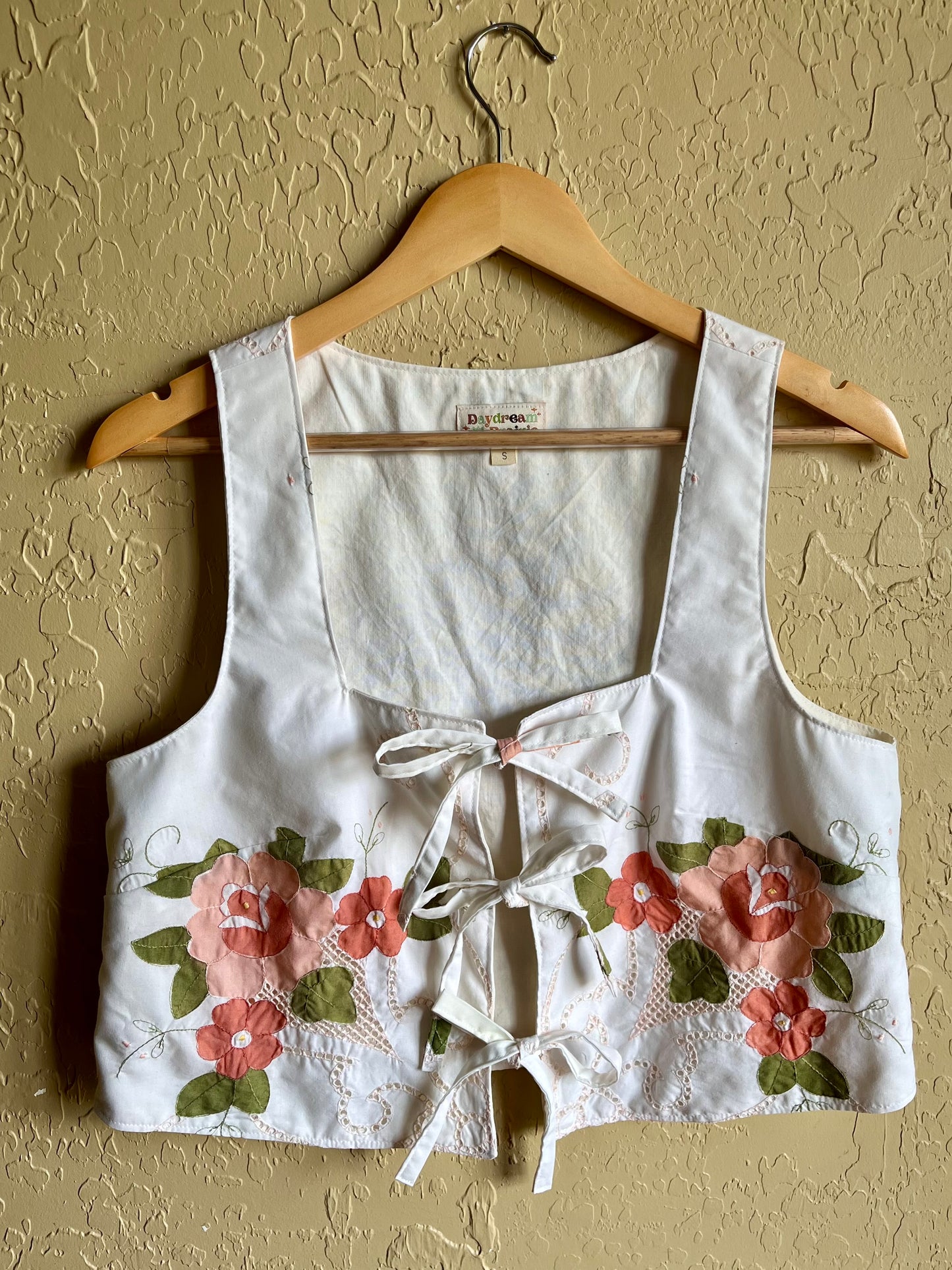 English Rose Front Tie Donna Top - Small