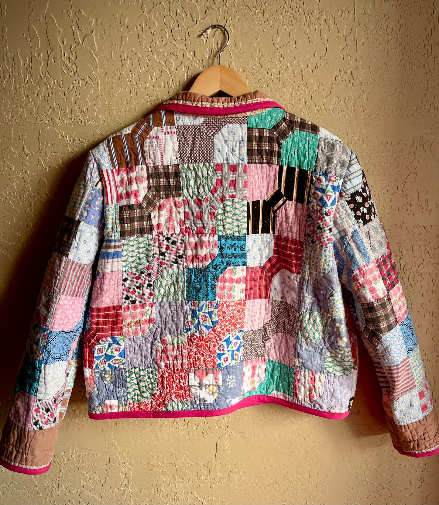 Queen of Hearts Quilted Coat - Large