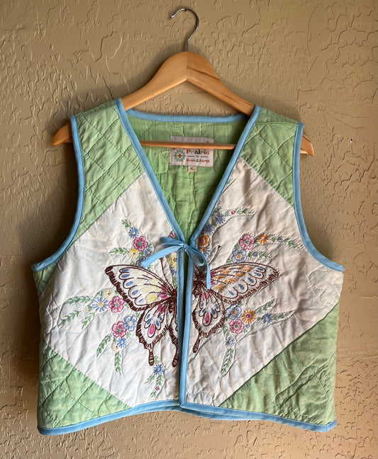 Butterfly Kisses Quilted Vest - XL