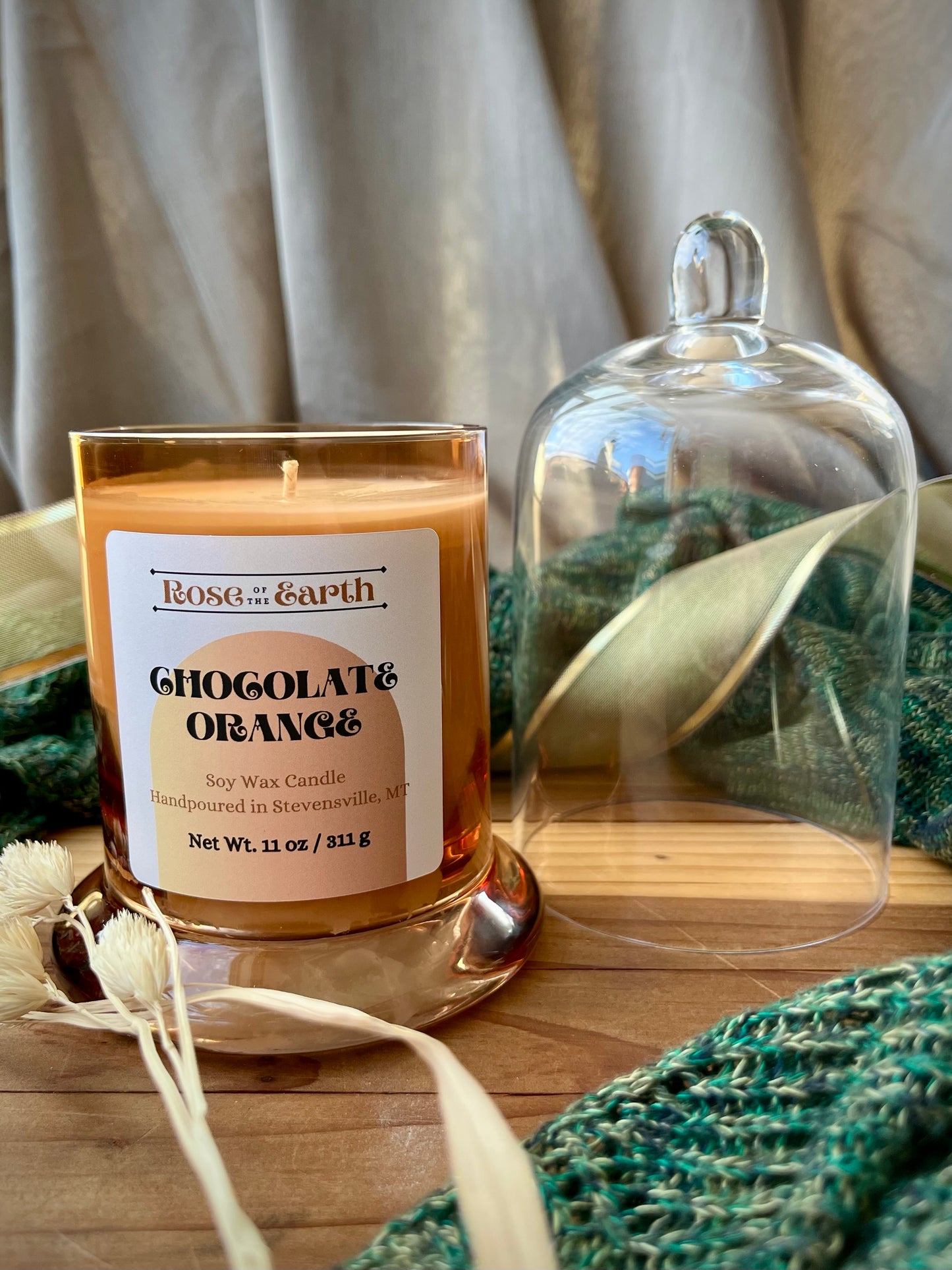 Chocolate Orange 11oz Cloche Candle