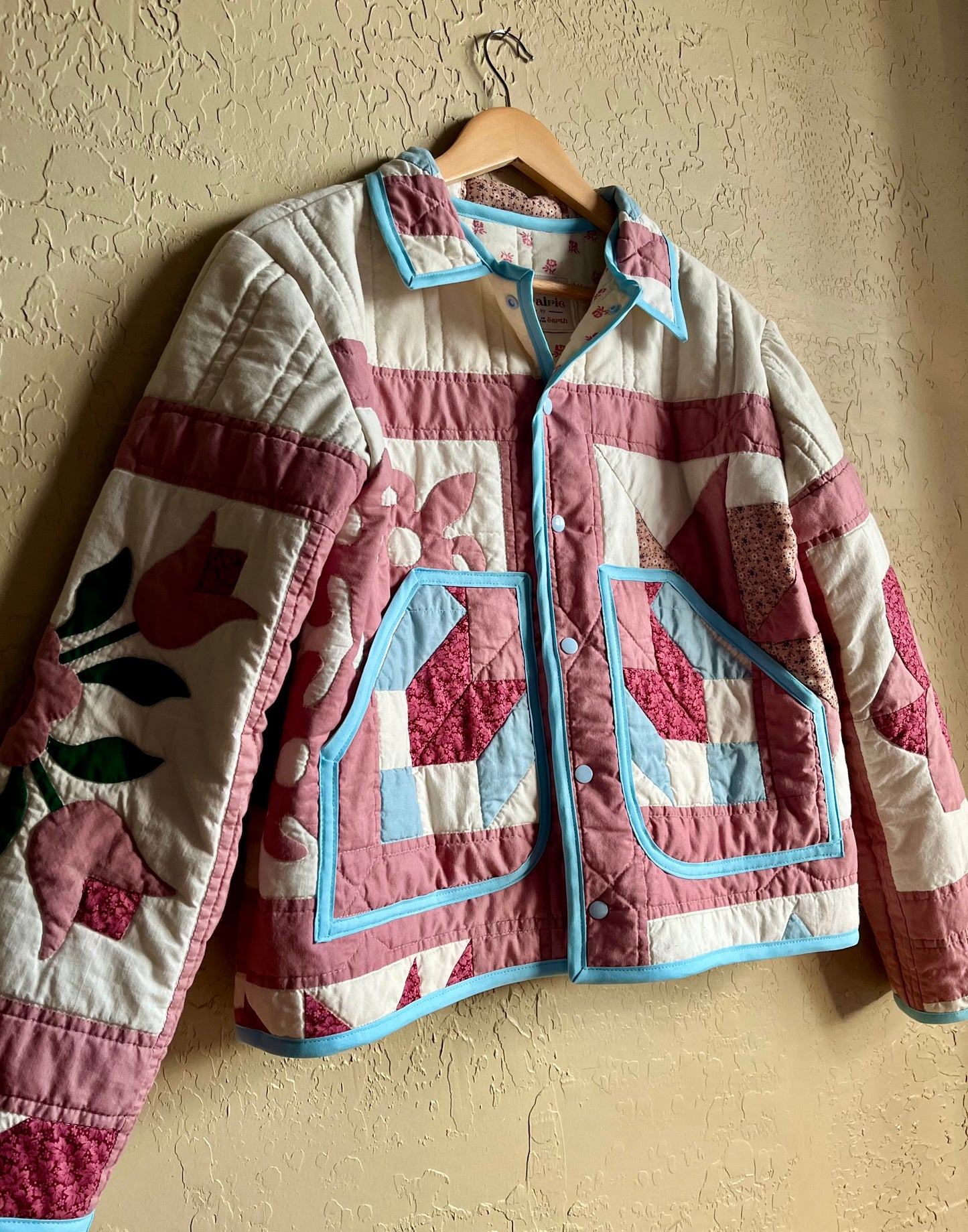 Rose Garden Quilted Coat - Large