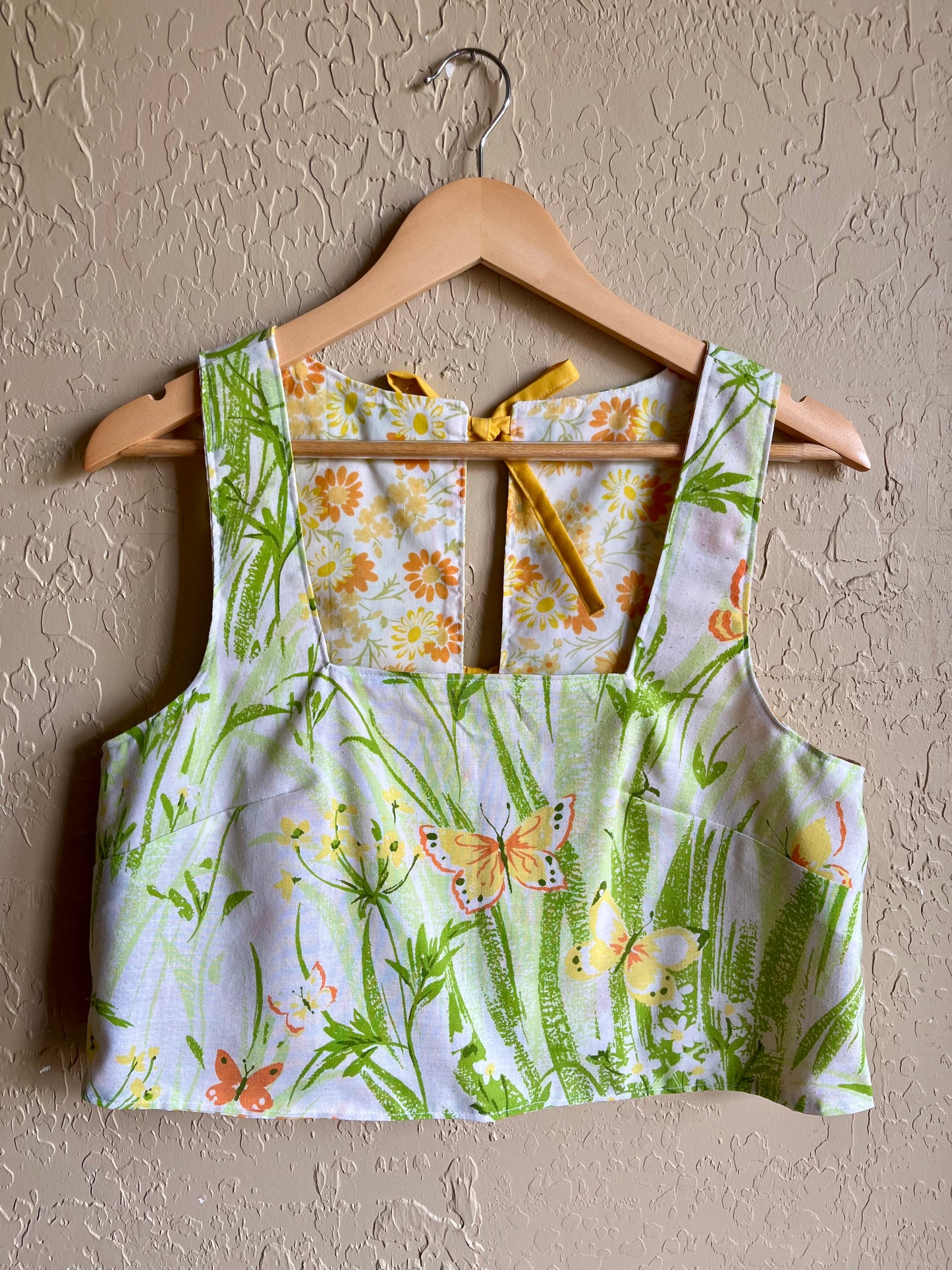 Butterfly Garden / Marigold Reversible Donna Top - Small