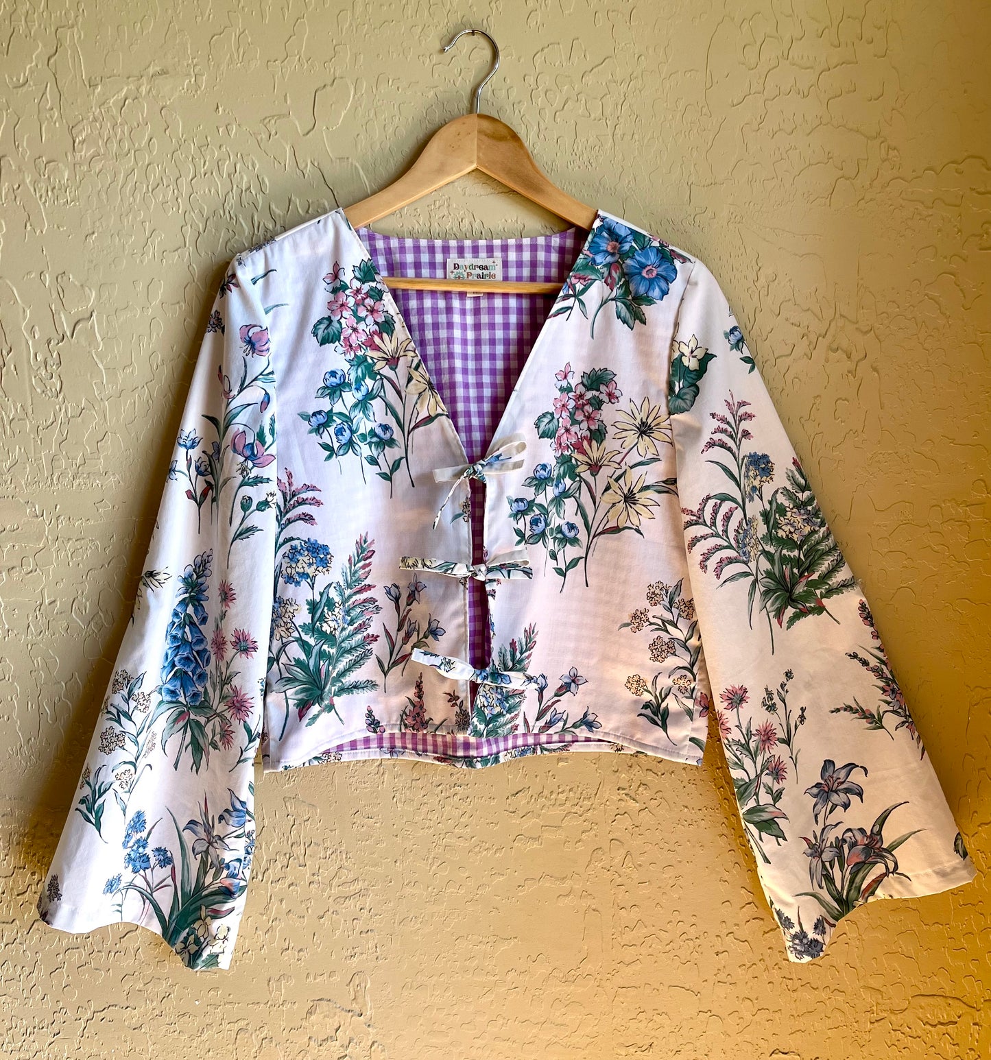 Cottage Garden Tie Front Top - Medium