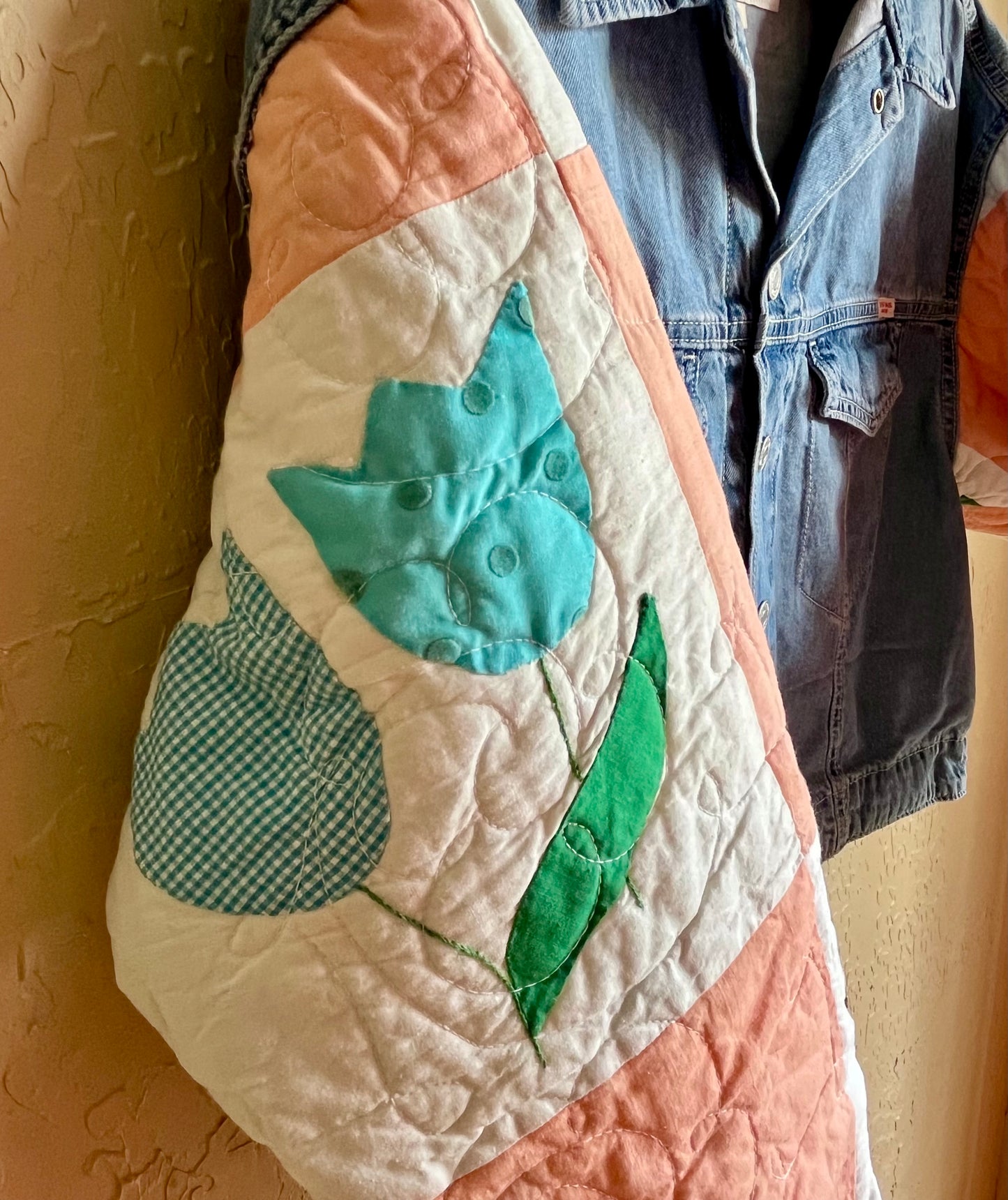 Tulip Garden Denim Jacket - Medium