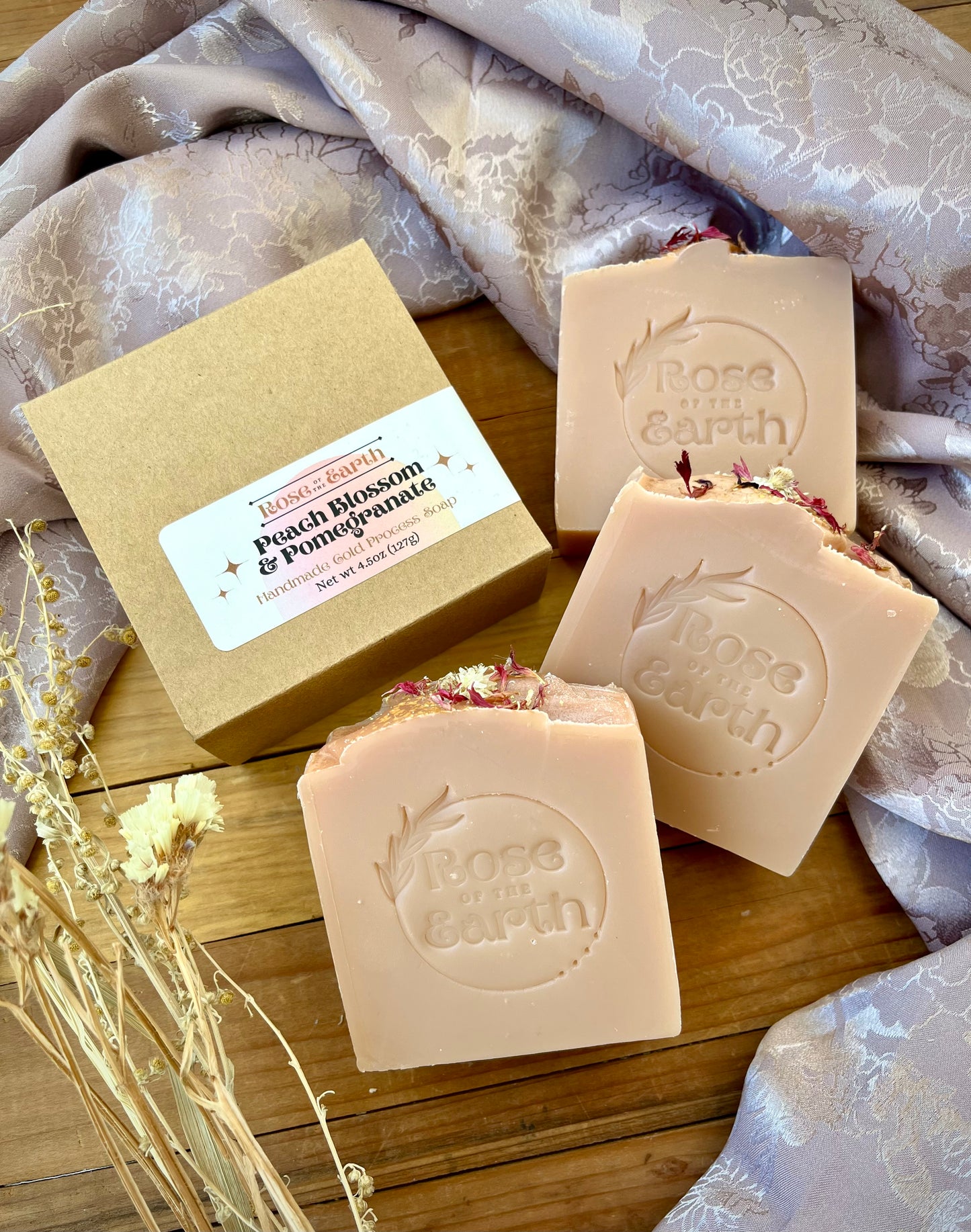 Peach Blossom & Pomegranate Soap Bar