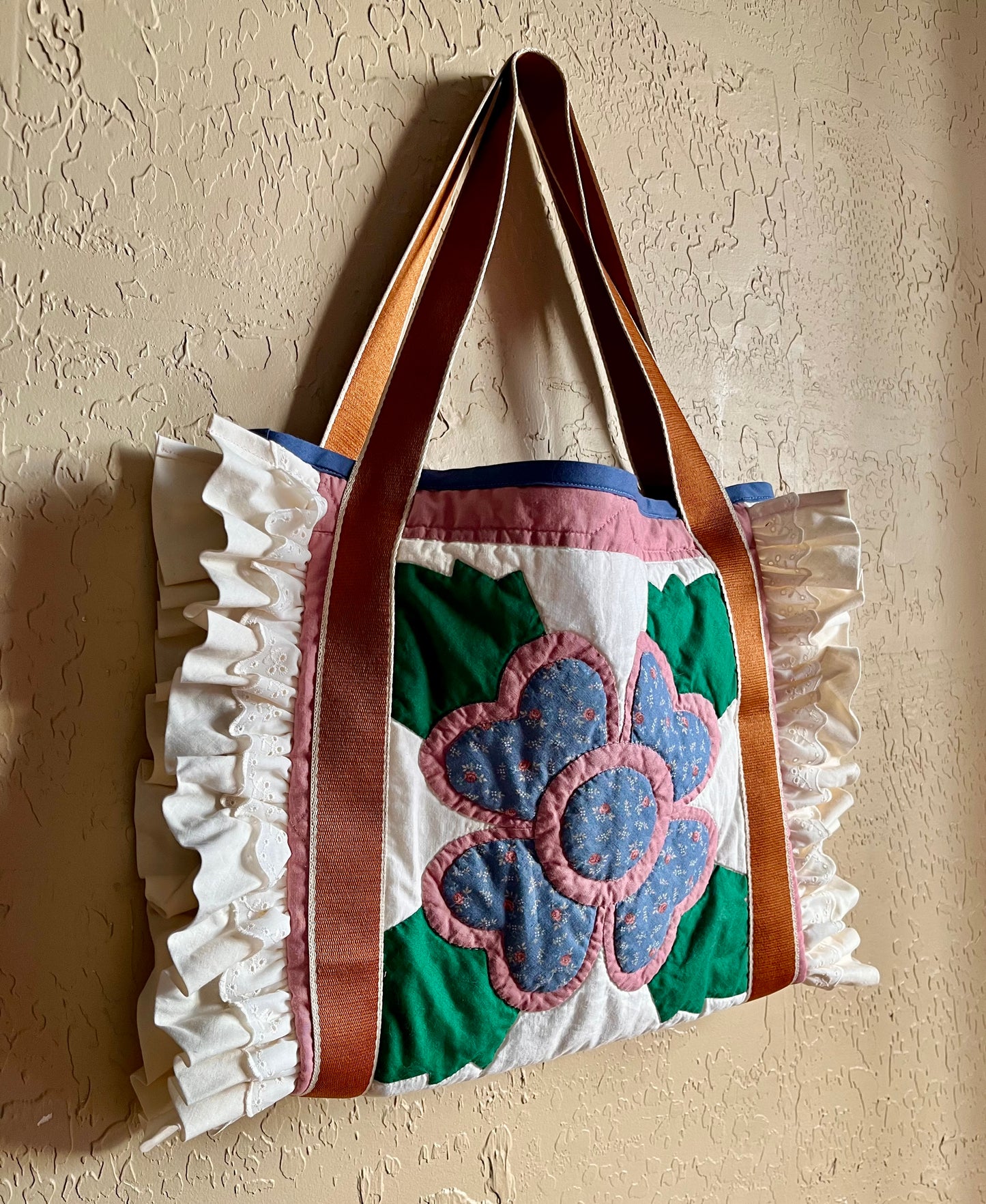 Rose Garden Ruffled Tote