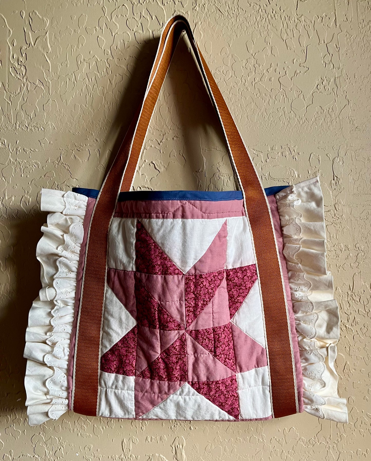 Rose Garden Ruffled Tote