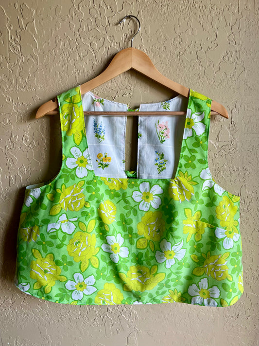 Lime Garden / Market Bouquet Reversible Donna Top - XL