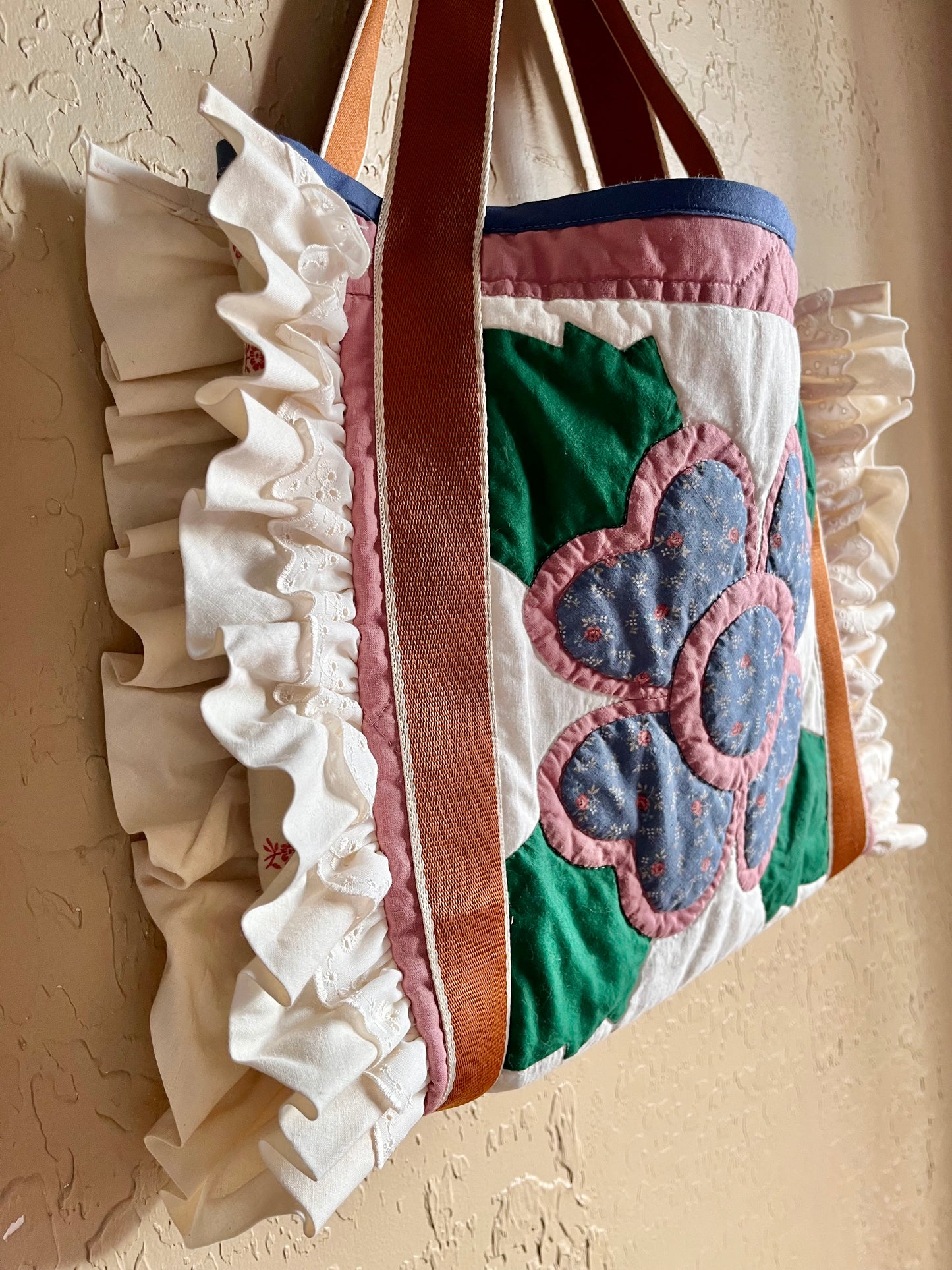 Rose Garden Ruffled Tote