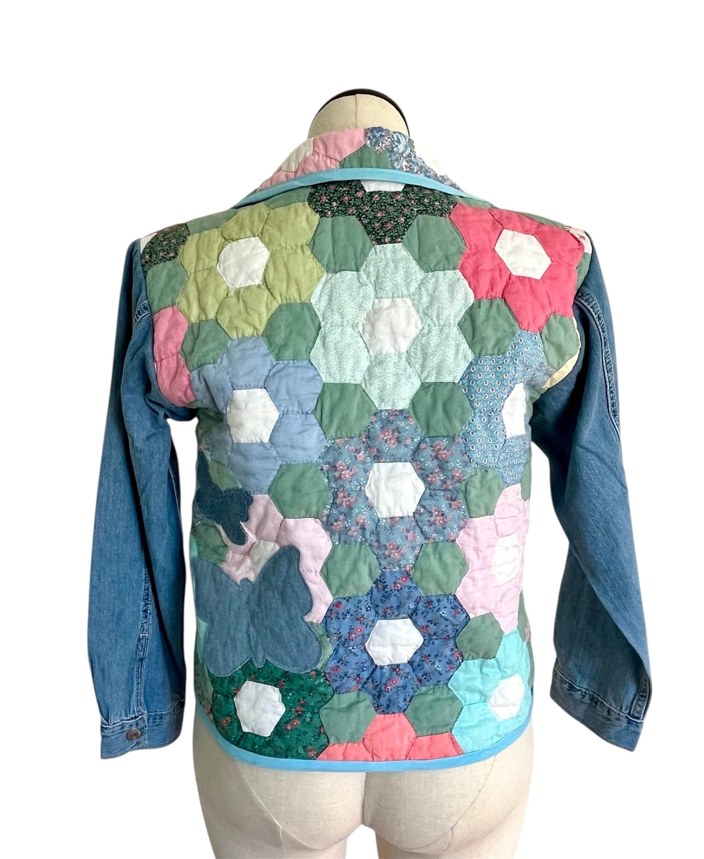 Hexi Garden Quilted Chore Coat - Medium