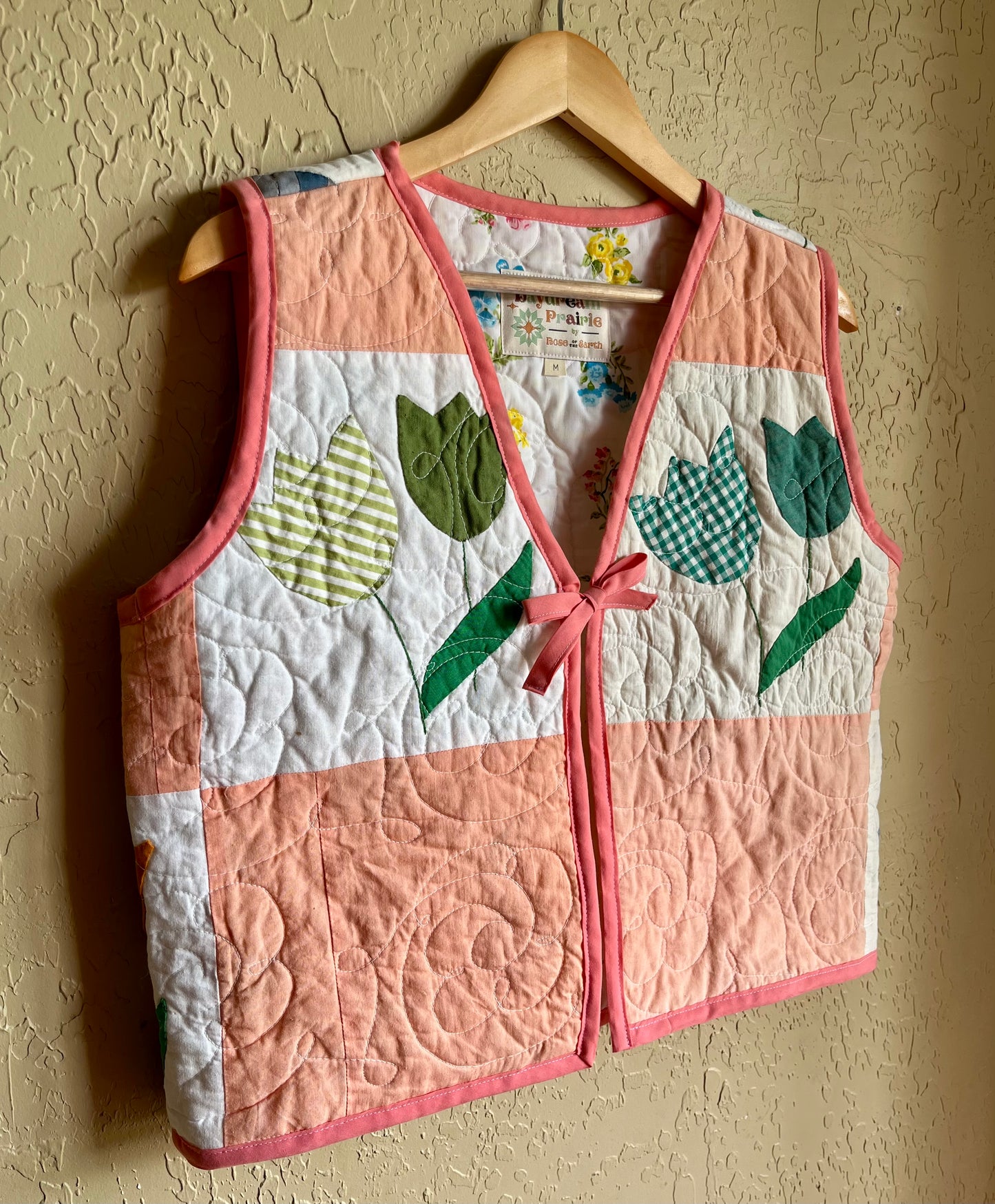 Tulip Garden Quilted Vest - Medium