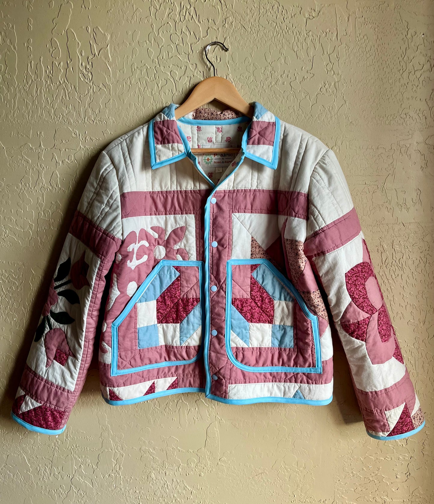 Rose Garden Quilted Coat - Large