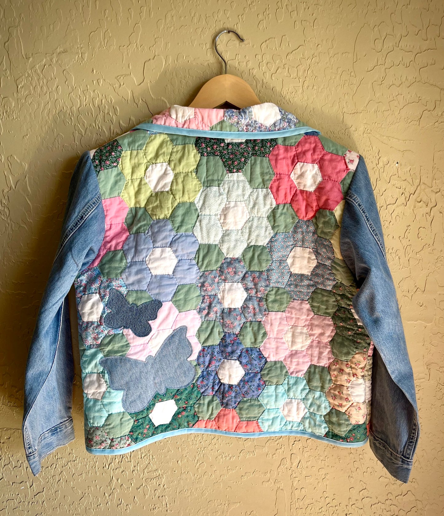 Hexi Garden Quilted Chore Coat - Medium
