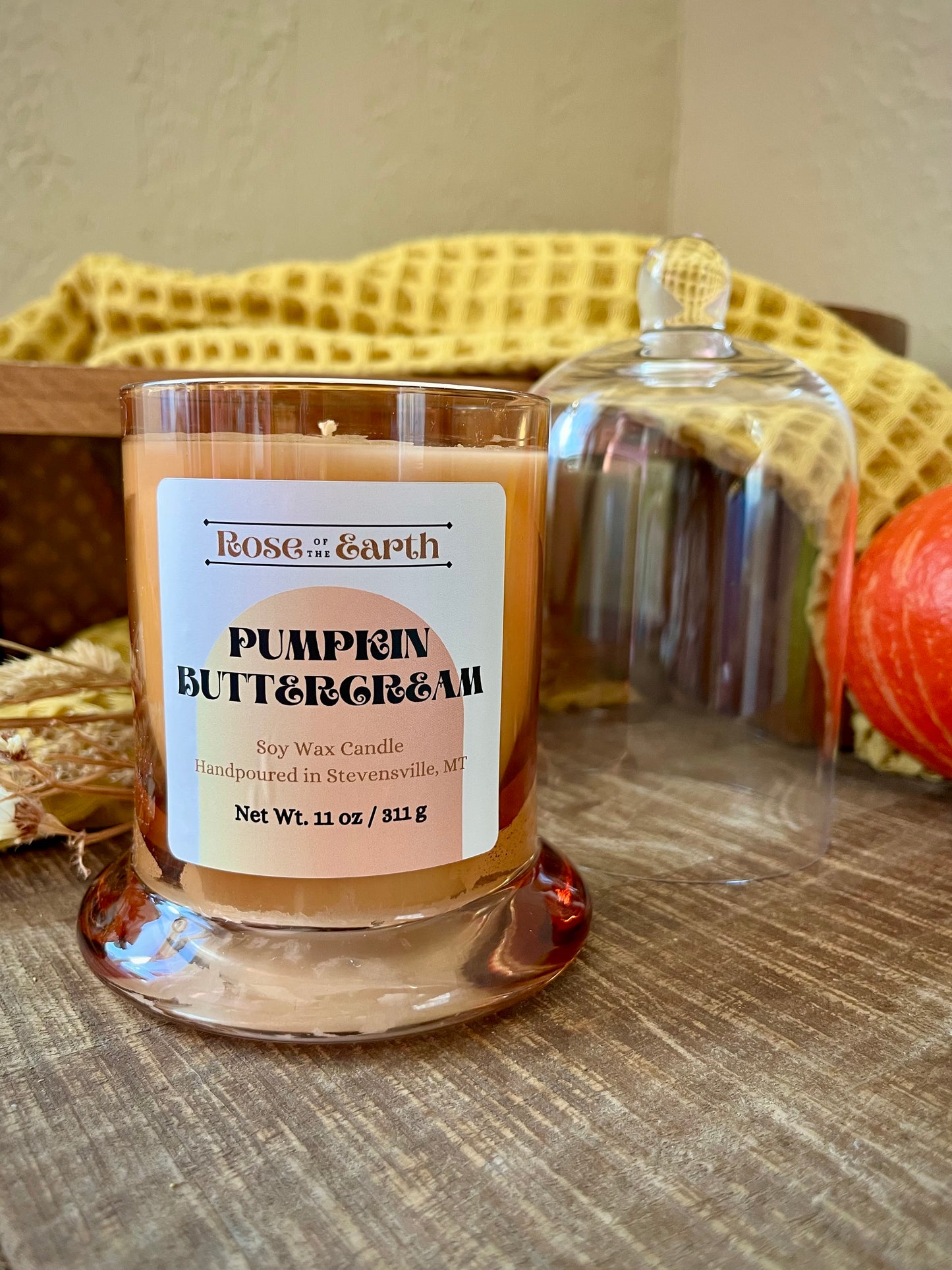 Pumpkin Buttercream 11oz Cloche Candle