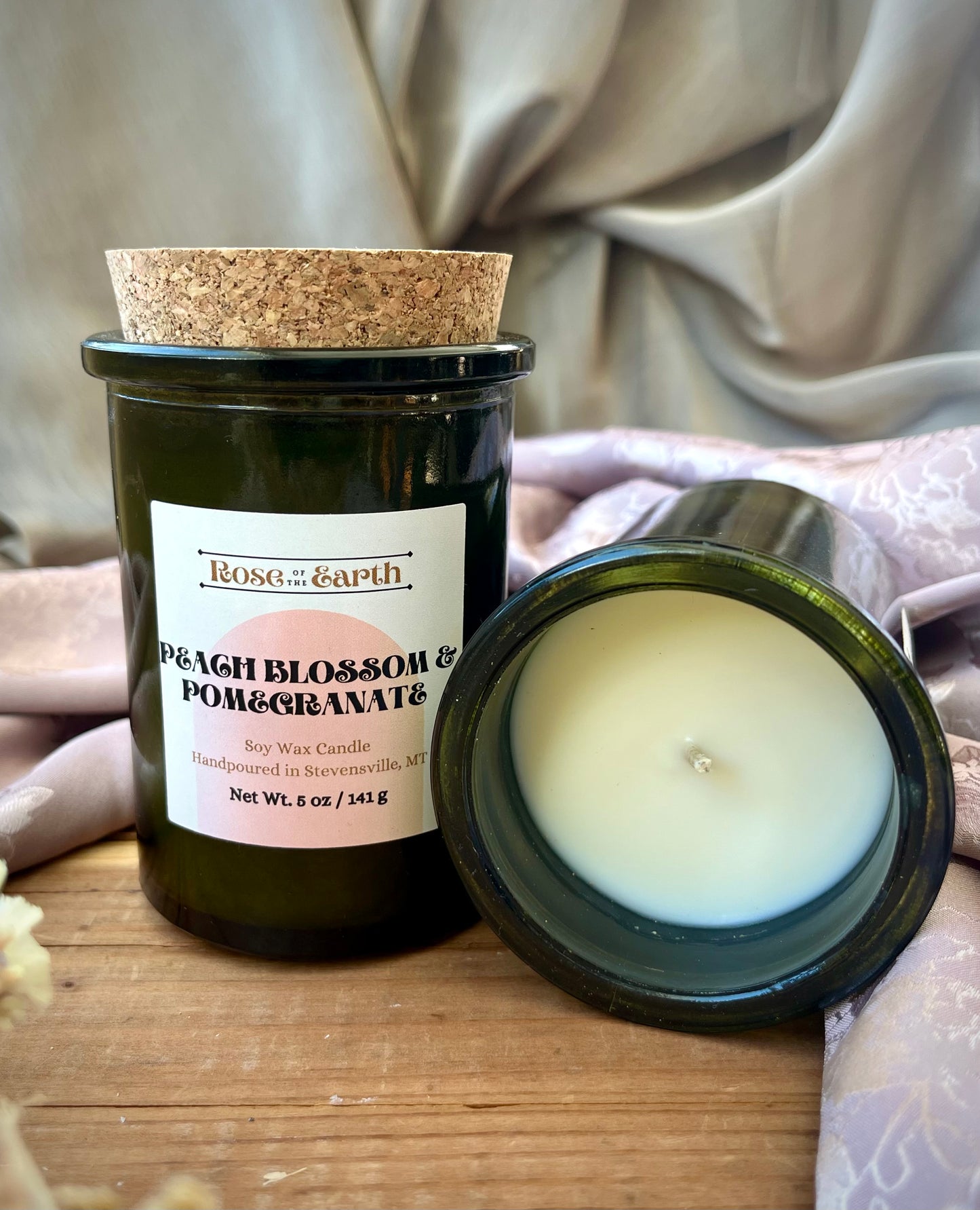 Peach Blossom & Pomegranate 5oz Candle