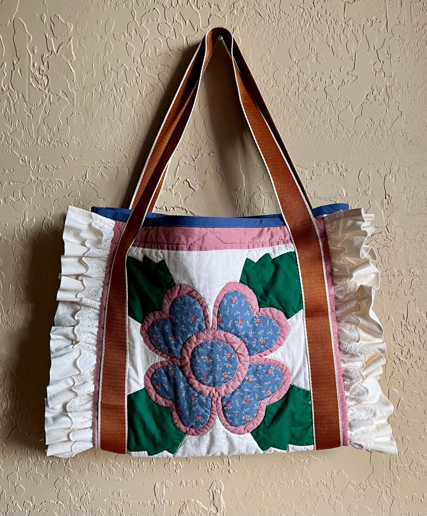 Rose Garden Ruffled Tote