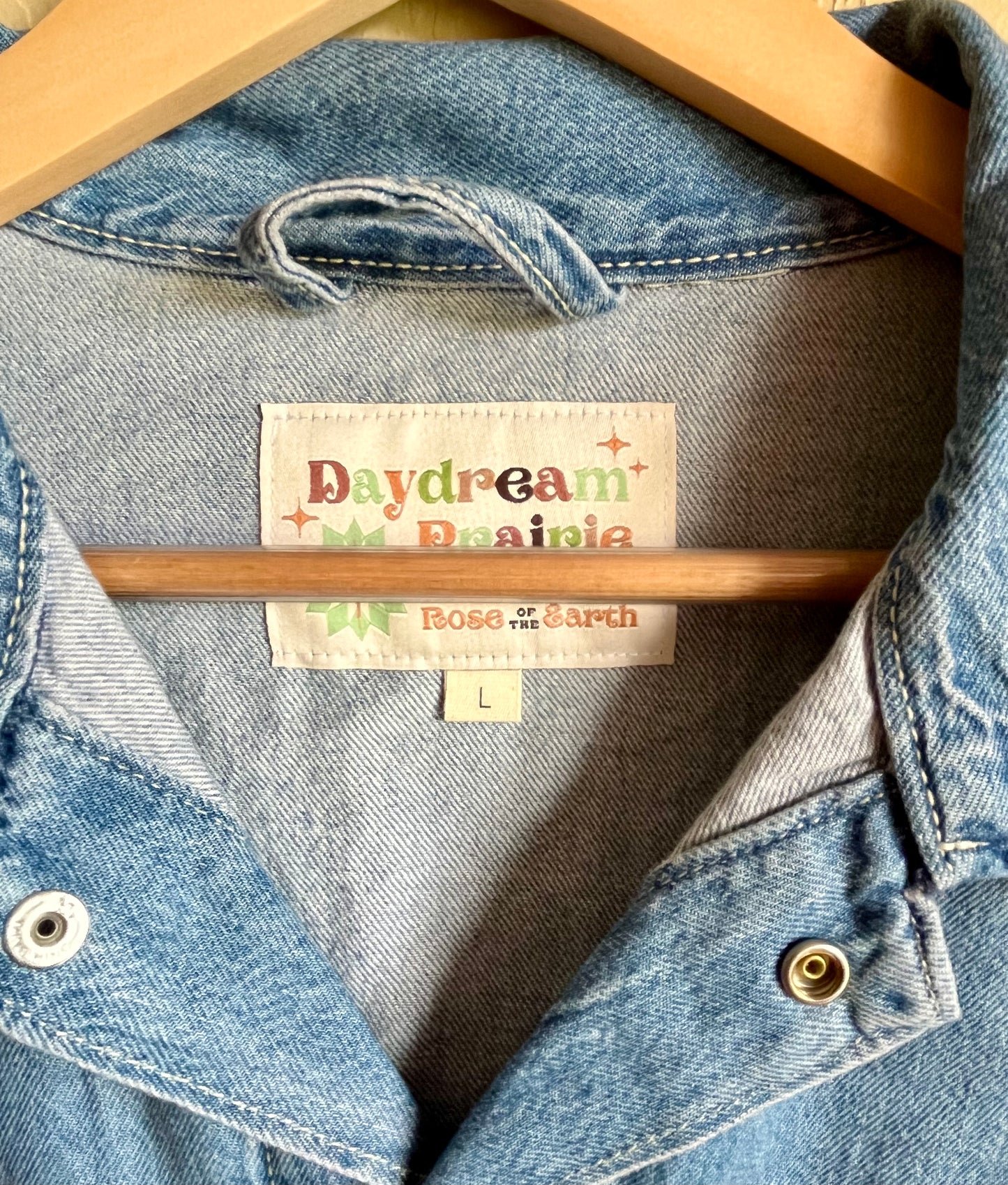 Tulip Garden Denim Jacket - Medium
