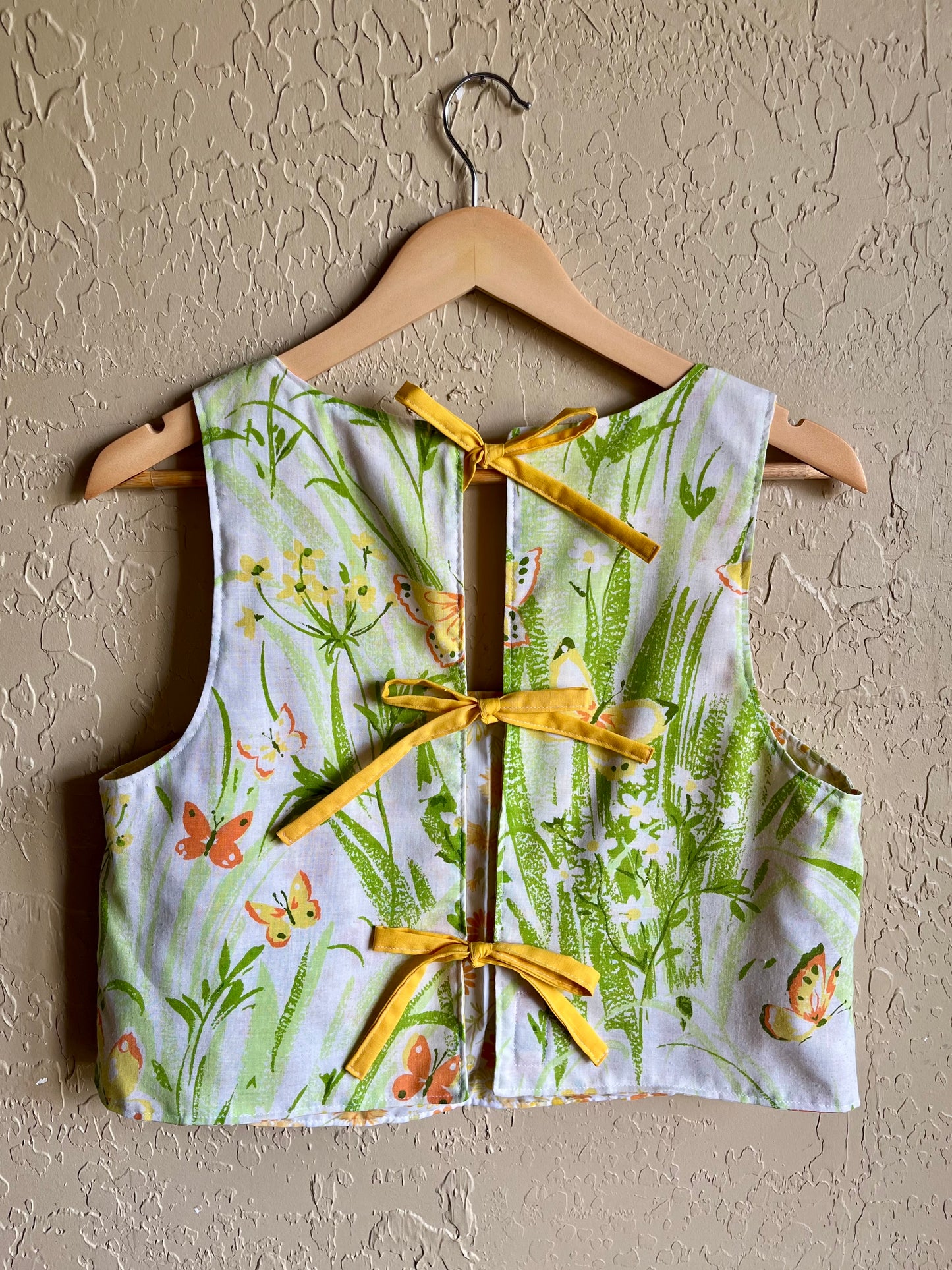 Butterfly Garden / Marigold Reversible Donna Top - Small