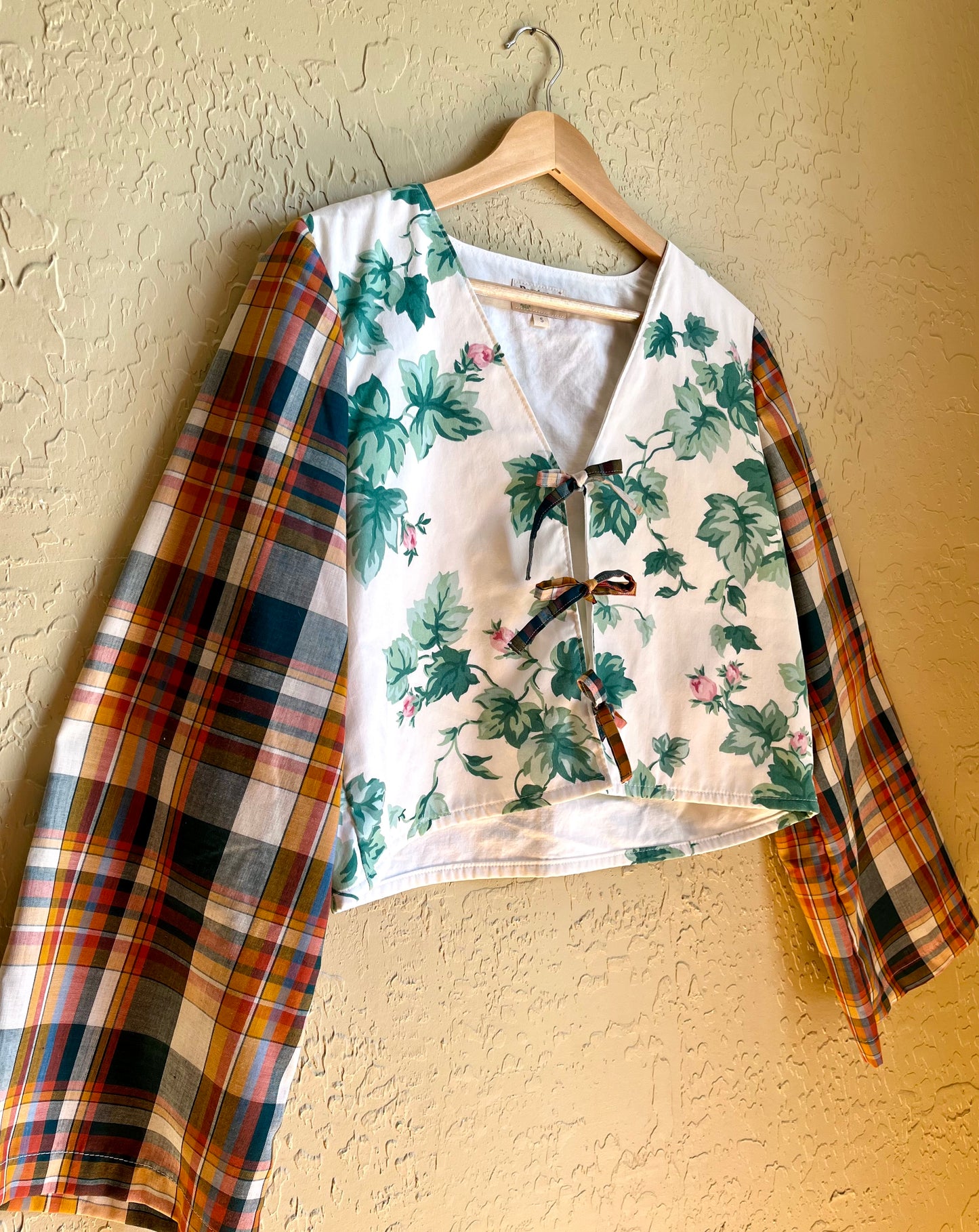 Ivy League Tie Front Top - Small