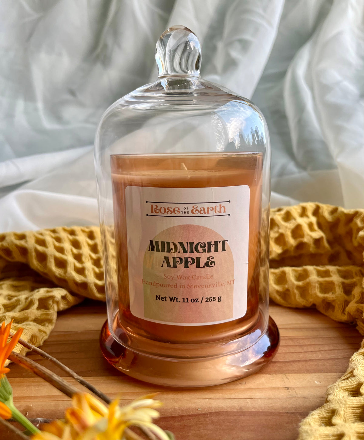 Midnight Apple 11oz Cloche Candle