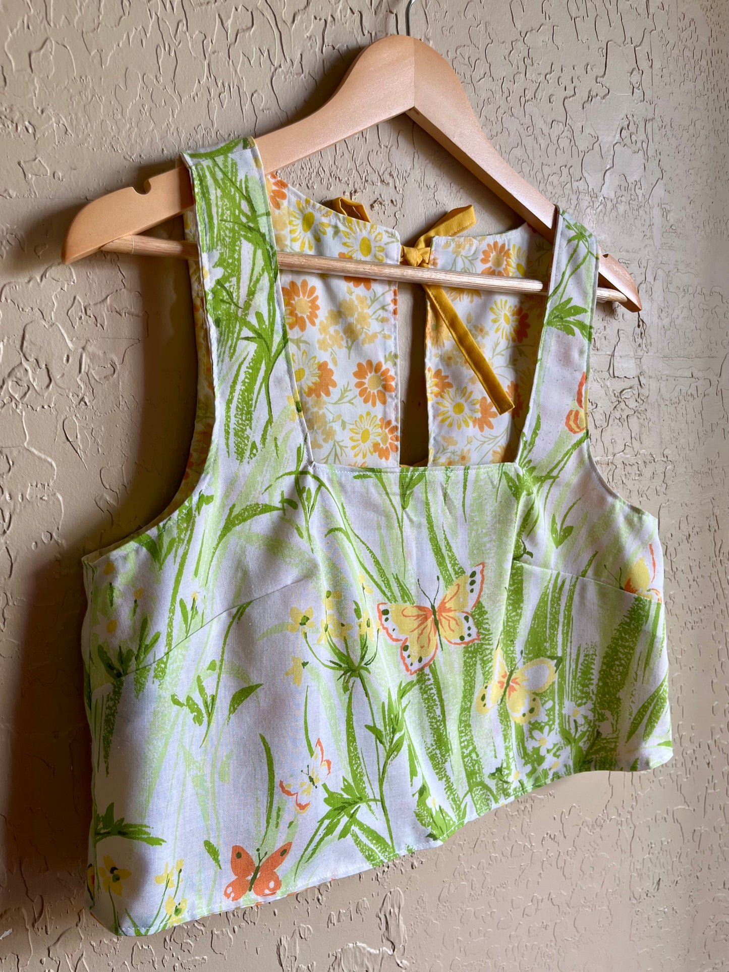 Butterfly Garden / Marigold Reversible Donna Top - Small