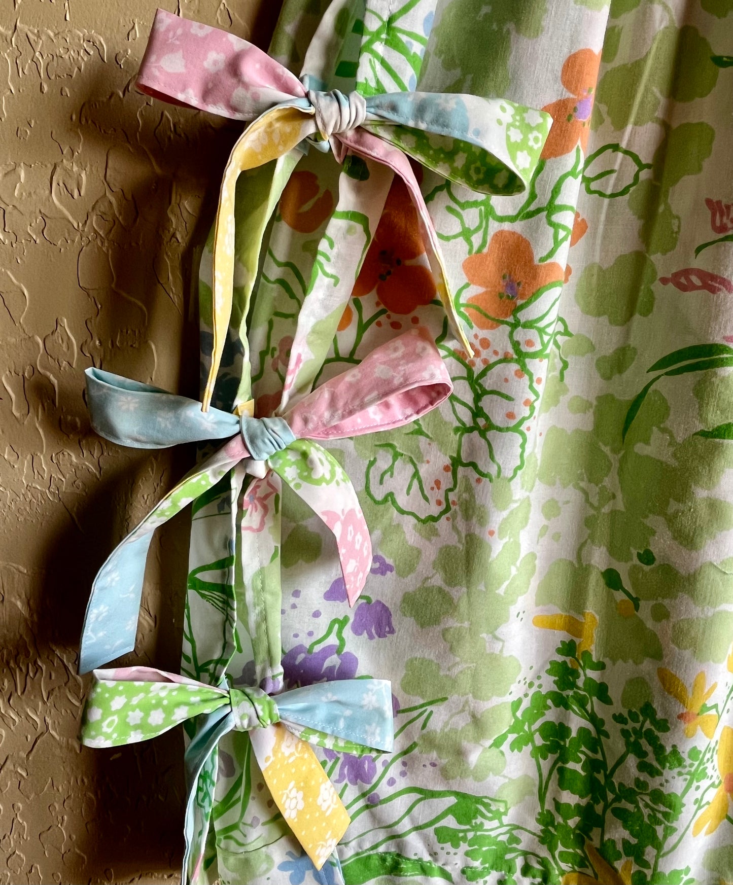 Garden Scribbles Midi Bow Skirt - XL